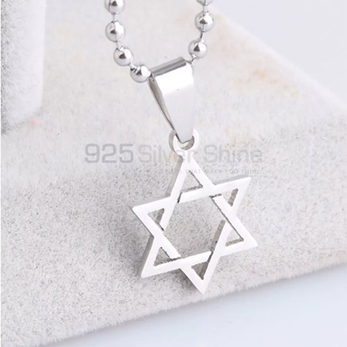 Stunning Six Point Star Pendant In Sterling Silver STMP527_0