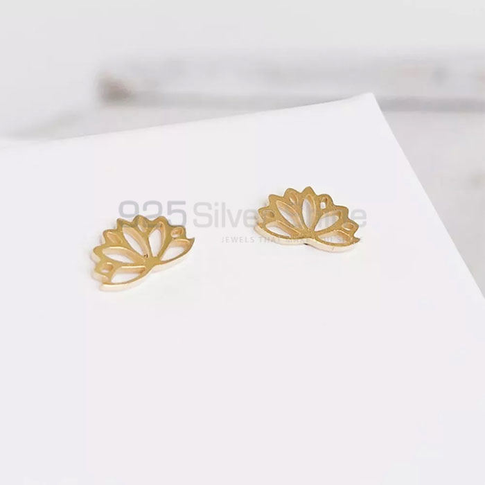Stunning Small Minimalist Flower Stud Earring In Sterling Silver FWME204_1