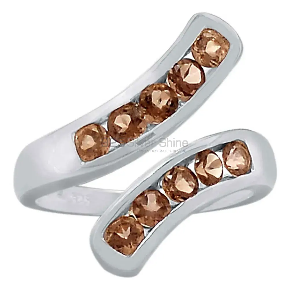 Stunning Smoky Quartz Gemstone Handmade Ring In 925 Solid Silver 925SR063-1_0