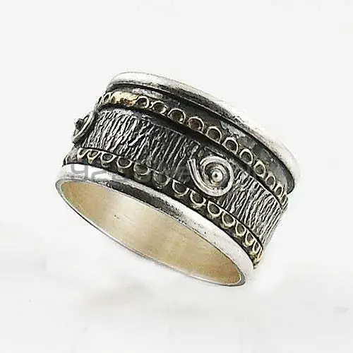 Stunning Solid Silver Oxidized Spinner Rings With 925 Stamped SMR122