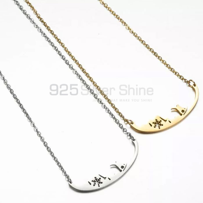 Stunning Sport Snowboard Necklace In Sterling Silver SNMN451_0