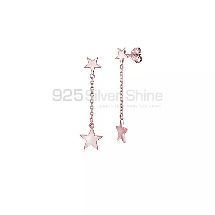 Stunning Star Charm Threaded Stud Earring In 925 Silver STME489_1