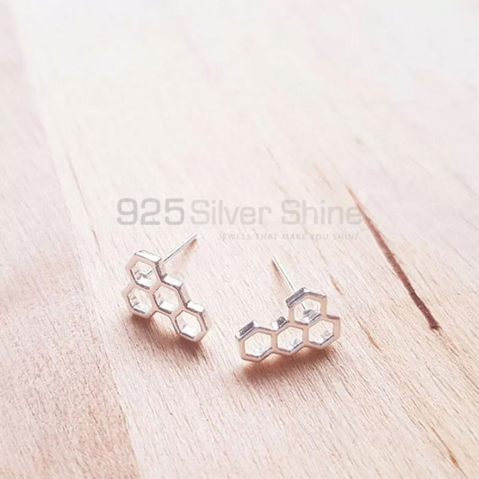 Stunning Sterling Silver Honey Bee Stud Earring Jewelry HBME332_2