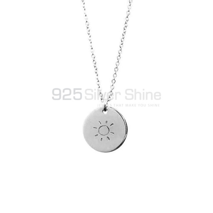 Stunning Sunflower Charm Necklace In Sterling Silver MOMN395