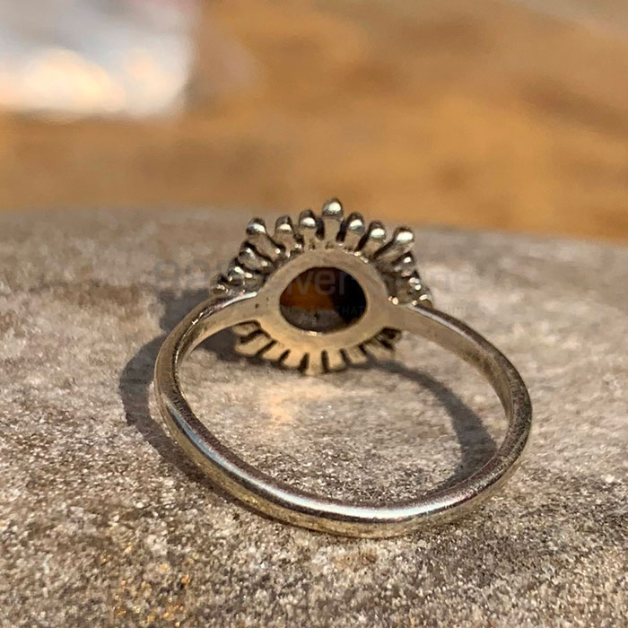 Stunning Tiger's Eye Gemstone Ring In Sterling Silver Jewelry SSR198_0