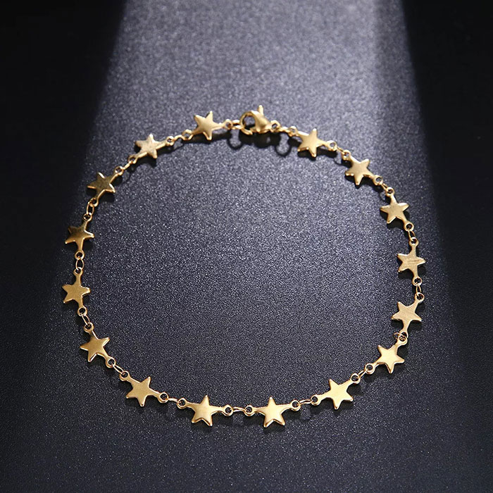 Stunning Too Much Star Charm Bracelet In Sterling Silver STMR471_0