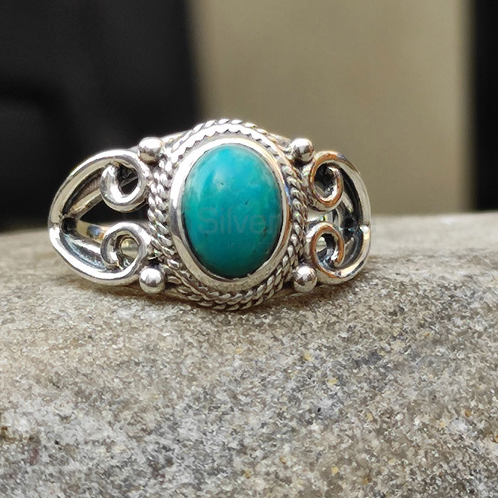 Stunning Turquoise Gemstone Ring In 925 Sterling Silver SSR121