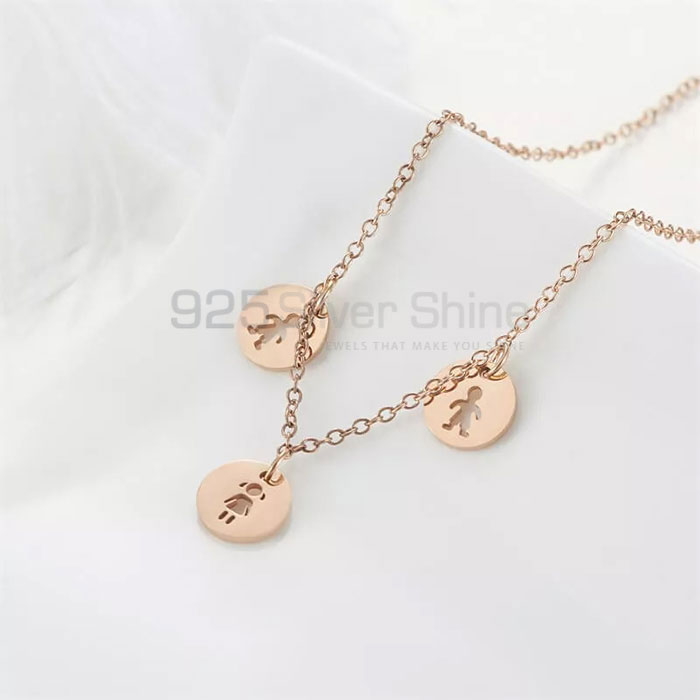 Stunning Family Minimalist Necklace In Sterling Silver FAMN124
