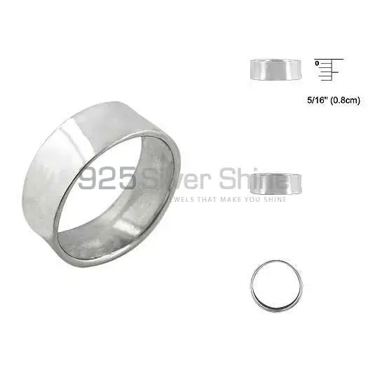 Plain Solid Sterling Silver Rings Jewelry 925SR2692_1