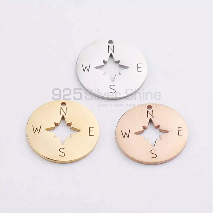 Minimalist Compass Pendant In 925 Sterling Silver Jewelry COMP48