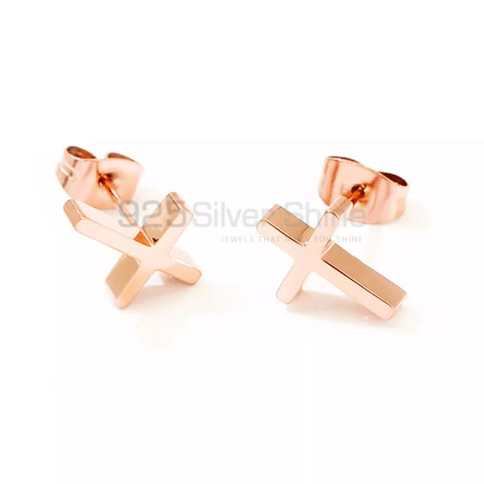 Stylish Small Cross Stud Earrings For A Trendy Look CRME59