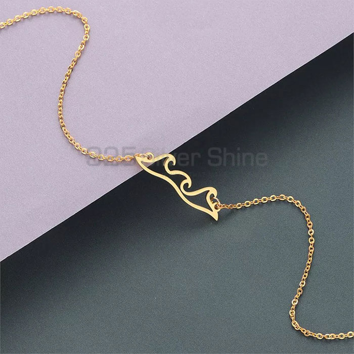 Water Wave Charm Bracelet In Sterling Silver WWMB636_0