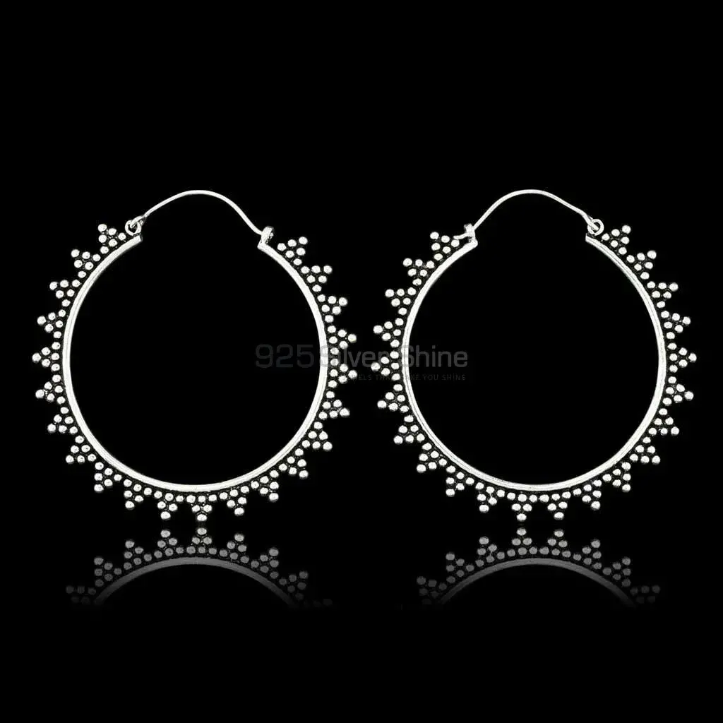 Sun Light Mandala Earring In 925 Sterling Silver 925ME119