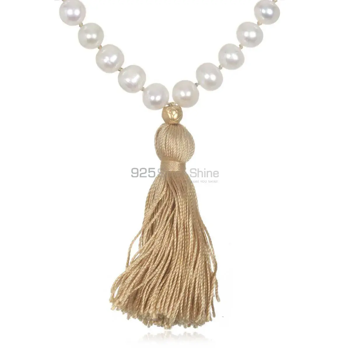 Tassel Mala Pearl Gemstone Beads Necklace 925MBC118_1