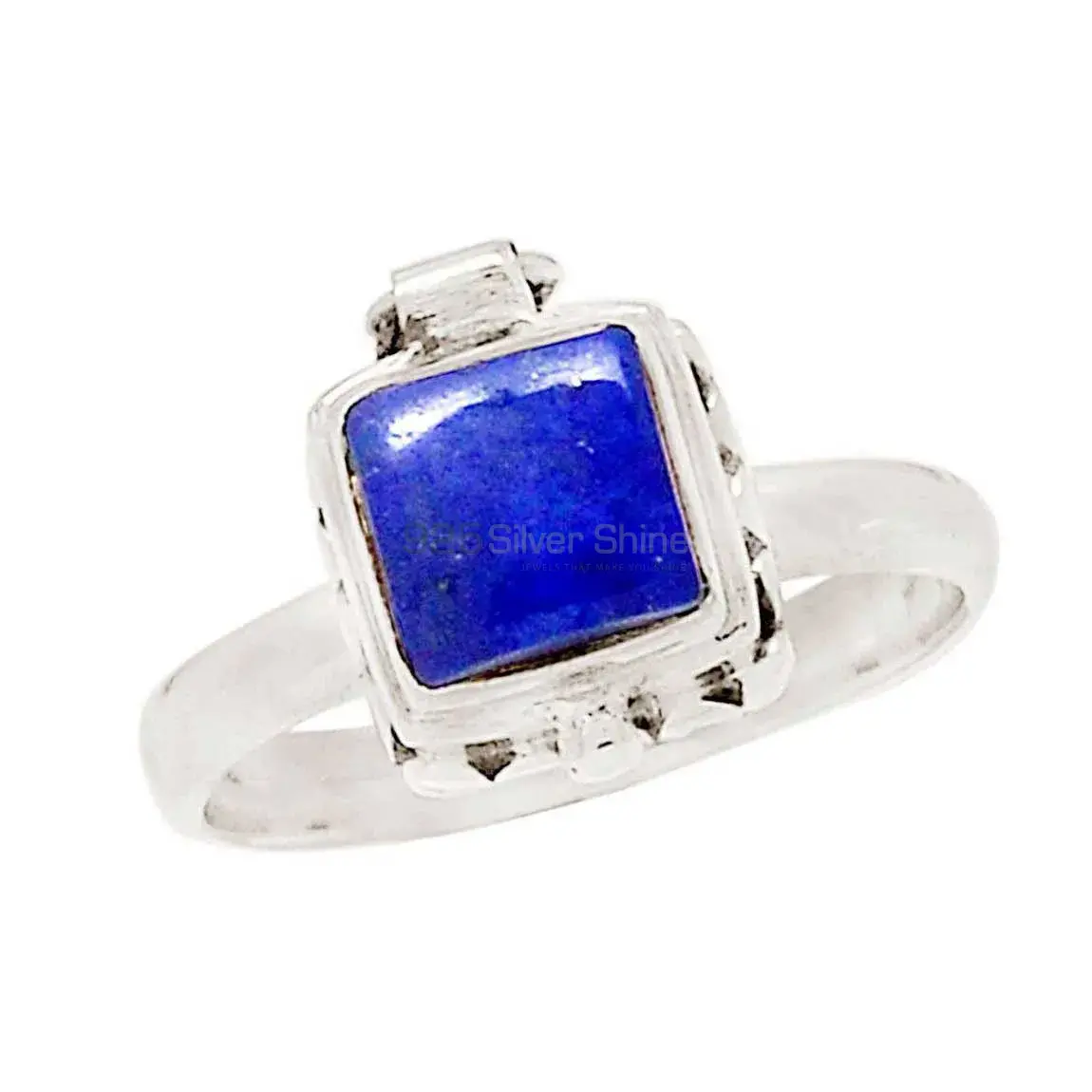 Top Quality Lapis Stone Ring In Fine Silver Jewelry 925SR2325_0
