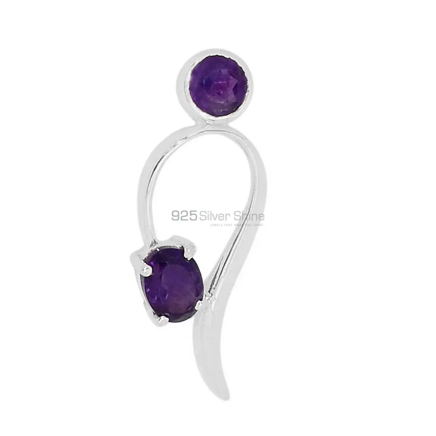 Top Quality 925 Fine Silver Pendants Suppliers In Amethyst Gemstone Jewelry 925SSP317-1_0