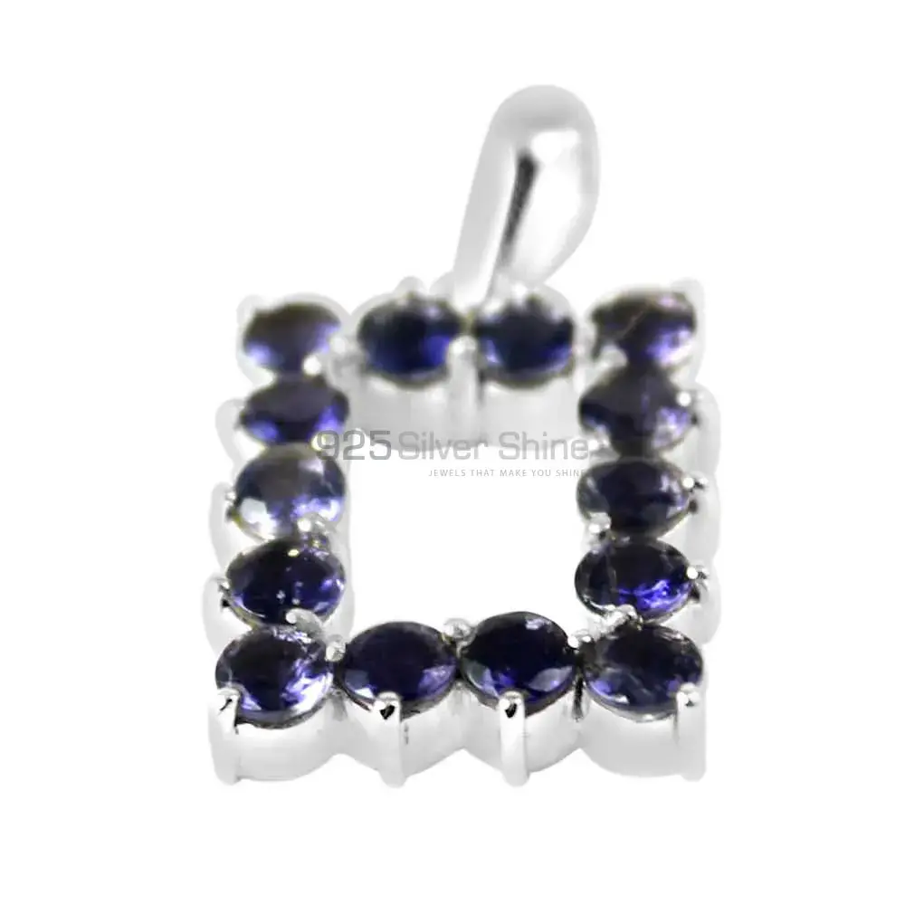 Top Quality 925 Fine Silver Pendants Suppliers In Iolite Gemstone Jewelry 925SP255-5_0