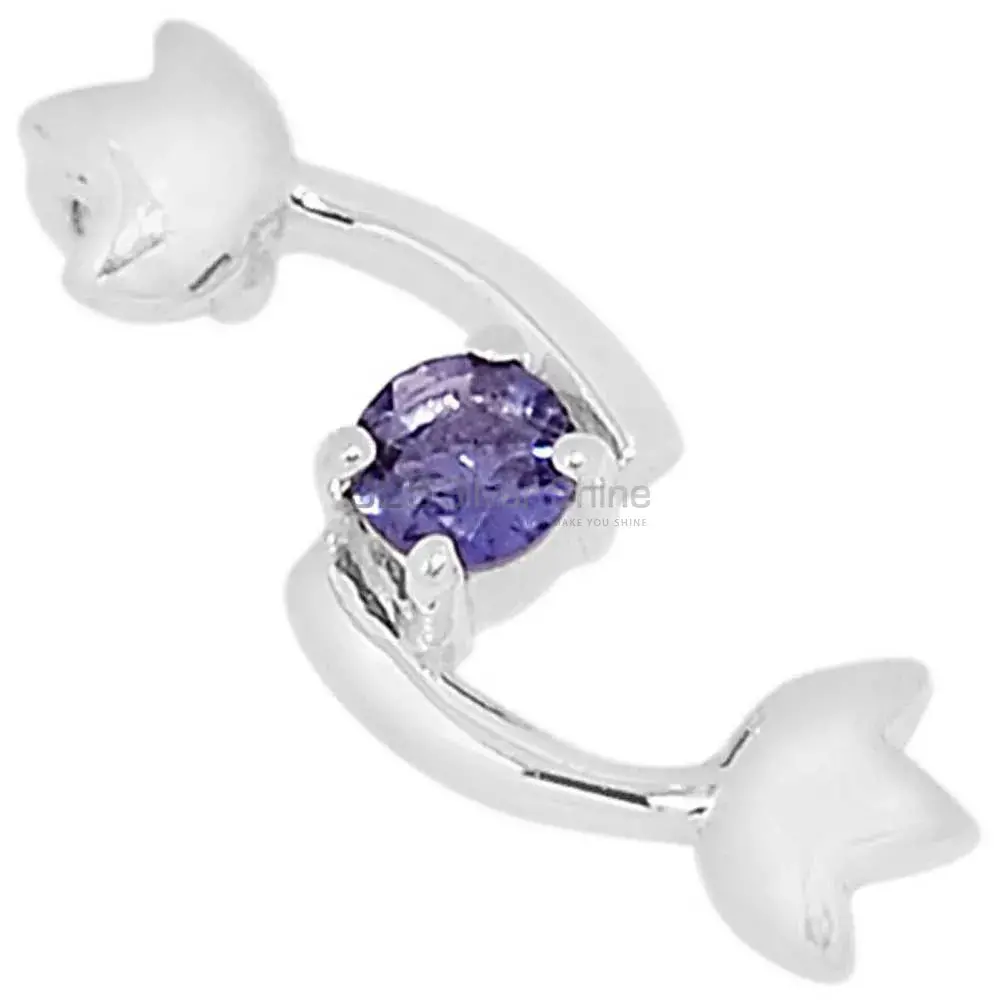925 Fine Silver Pendants In Iolite Gemstone Jewelry 925SSP326-5_0