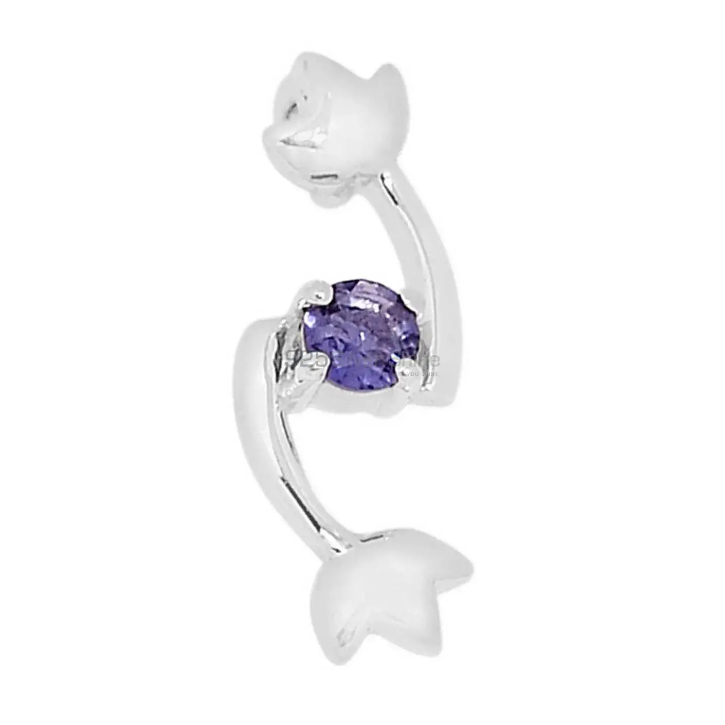 925 Fine Silver Pendants In Iolite Gemstone Jewelry 925SSP326-5_1