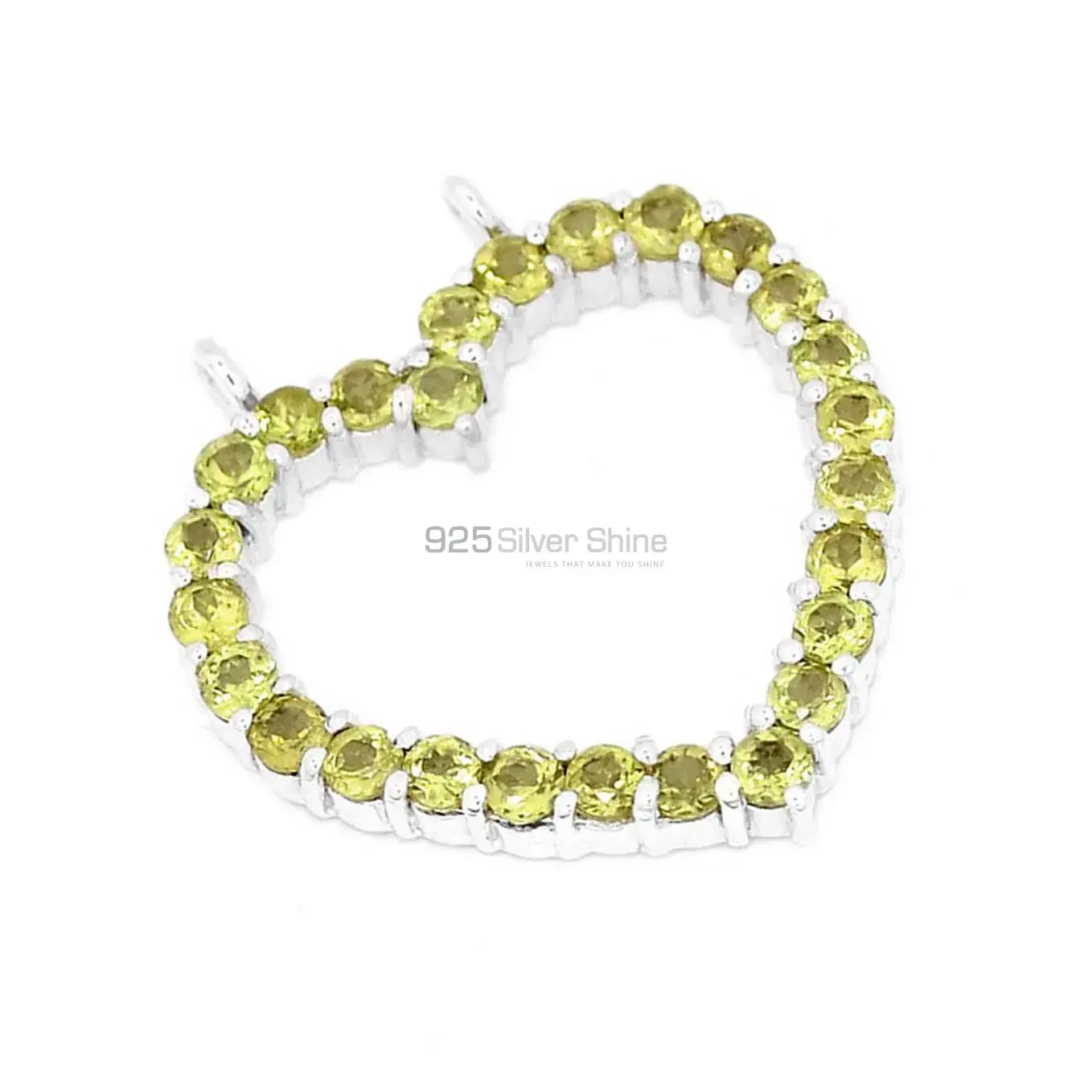 925 Fine Silver Pendants In Lemon Quartz Gemstone Jewelry 925SP271-6_2