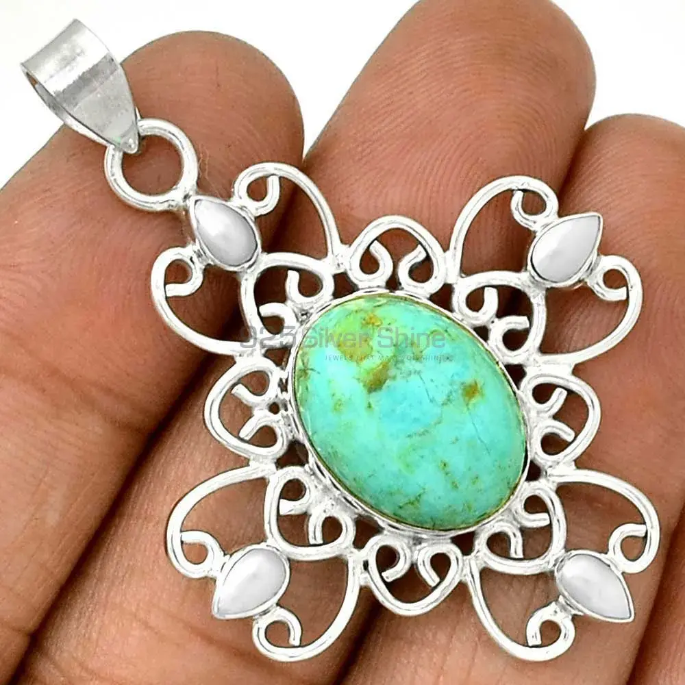 Top Quality 925 Fine Silver Pendants Suppliers In Multi Gemstone Jewelry 925SP097-10_0