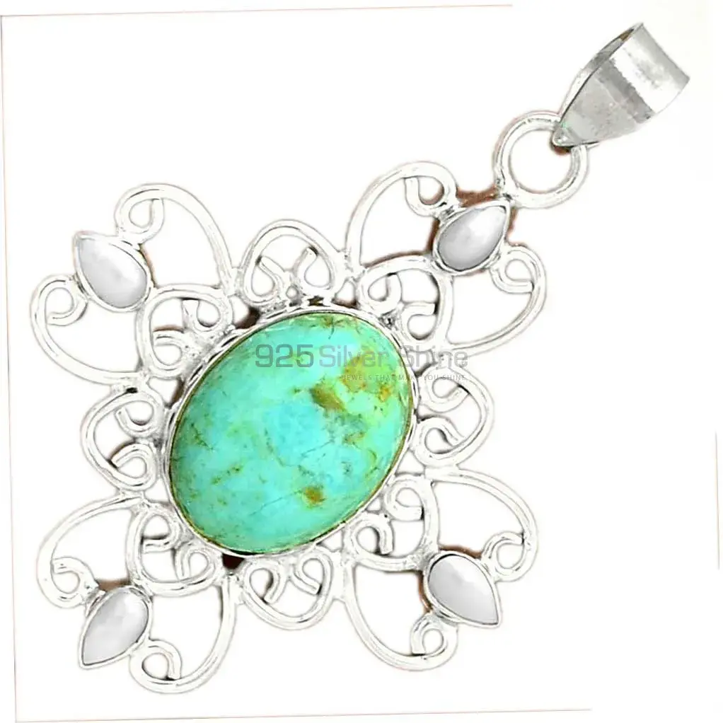 925 Fine Silver Pendants In Multi Gemstone Jewelry 925SP097-10_3