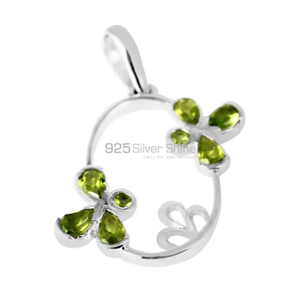 Top Quality 925 Fine Silver Pendants Suppliers In Peridot Gemstone Jewelry 925SP215-5_0