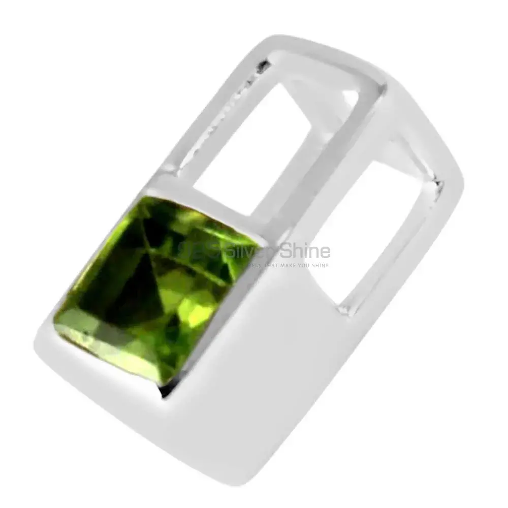 Top Quality 925 Fine Silver Pendants Suppliers In Peridot Gemstone Jewelry 925SP263-6_0