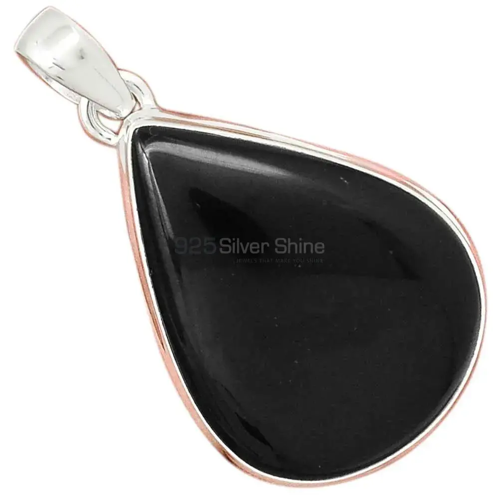 Top Quality 925 Fine Silver Pendants Suppliers In Black Onyx Gemstone Jewelry 925SP160