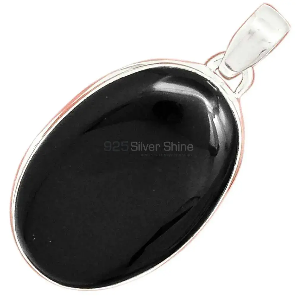 Top Quality 925 Fine Silver Pendants Suppliers In Black Onyx Gemstone Jewelry 925SP160_0