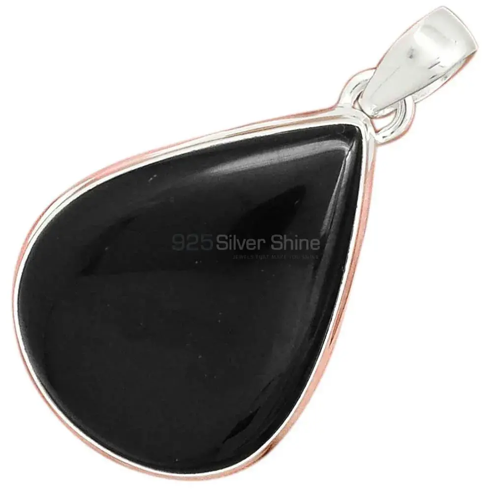 Top Quality 925 Fine Silver Pendants Suppliers In Black Onyx Gemstone Jewelry 925SP160_11
