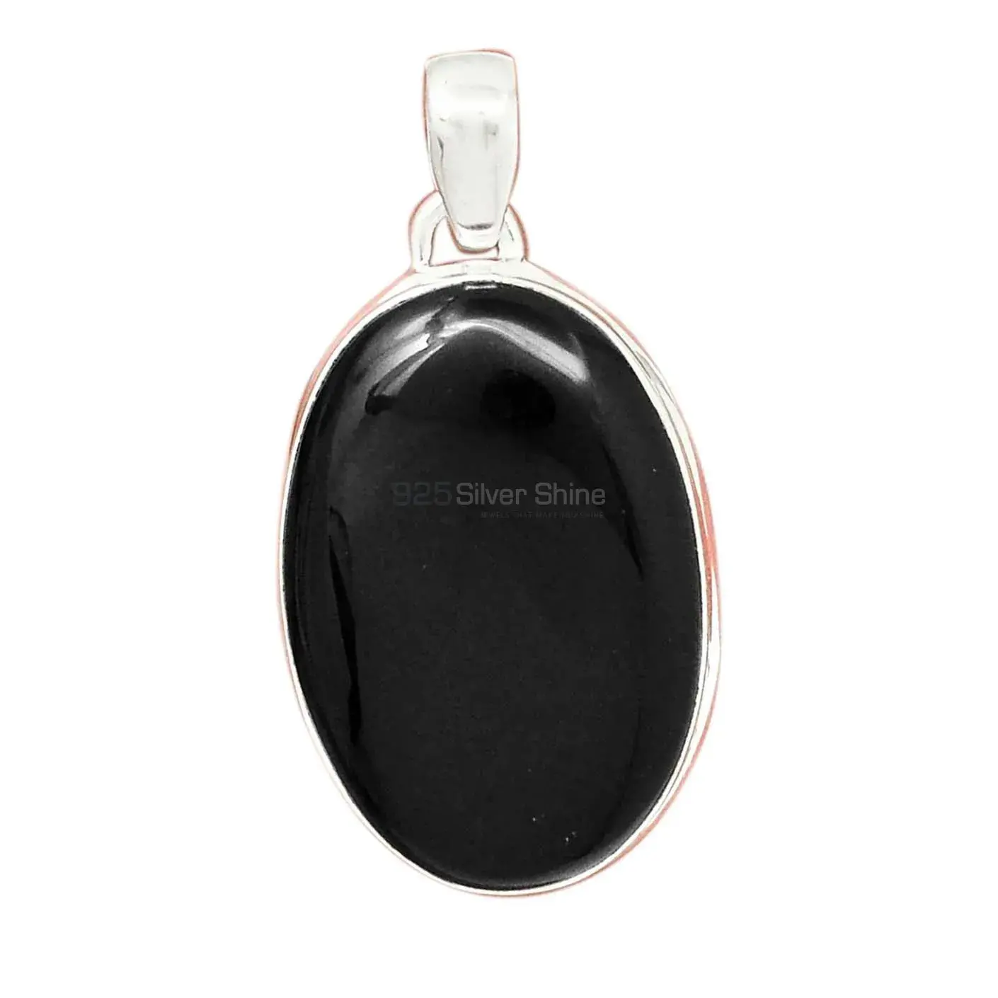 Top Quality 925 Fine Silver Pendants Suppliers In Black Onyx Gemstone Jewelry 925SP160_12