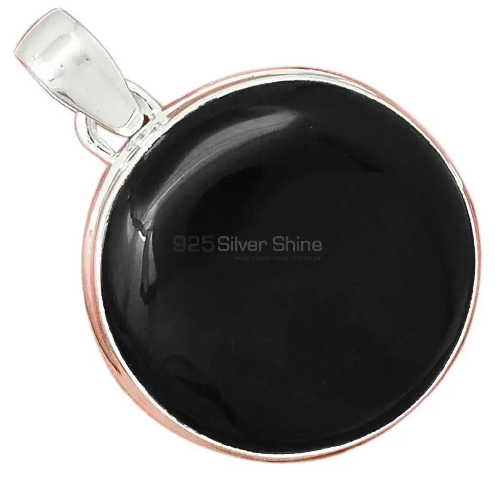 925 Fine Silver Pendants In Black Onyx Gemstone Jewelry 925SP160_4