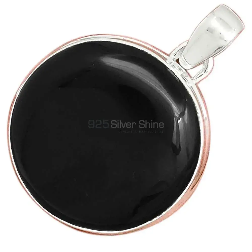 Top Quality 925 Fine Silver Pendants Suppliers In Black Onyx Gemstone Jewelry 925SP160_4