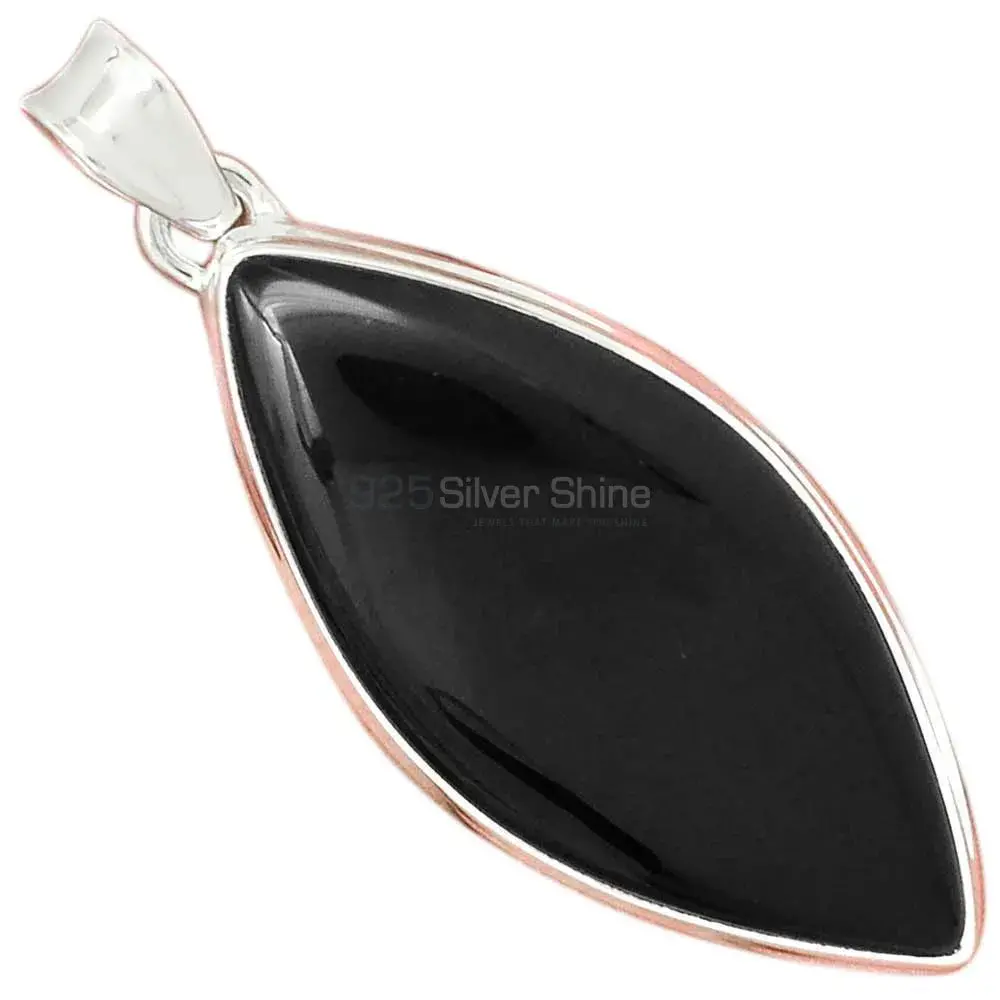 Top Quality 925 Fine Silver Pendants Suppliers In Black Onyx Gemstone Jewelry 925SP160_7