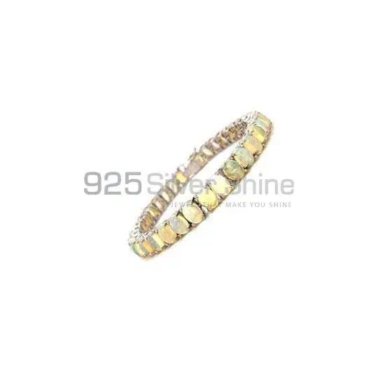 925 Fine Silver Tennis Bracelets In Opal Gemstone Jewelry 925SB169_0