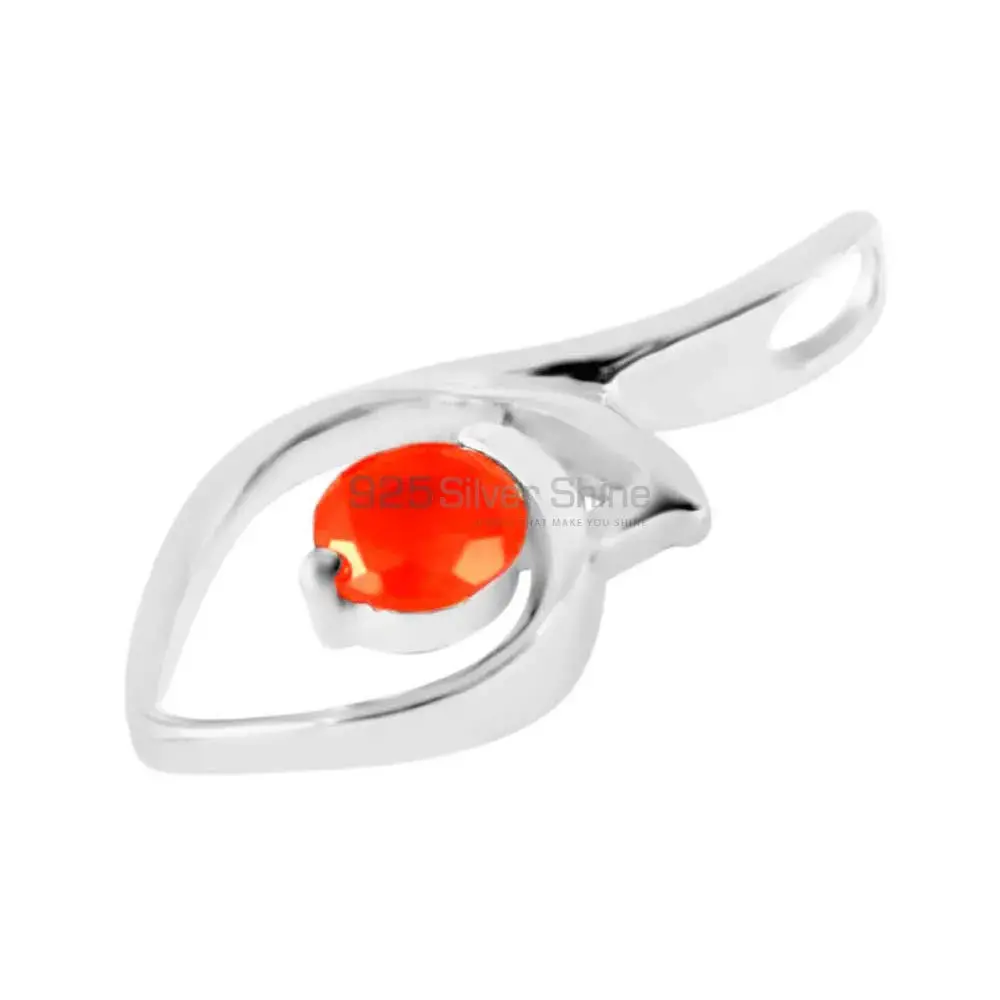 Top Quality 925 Solid Silver Pendants Exporters In Carnelian Gemstone Jewelry 925SP207-3_0