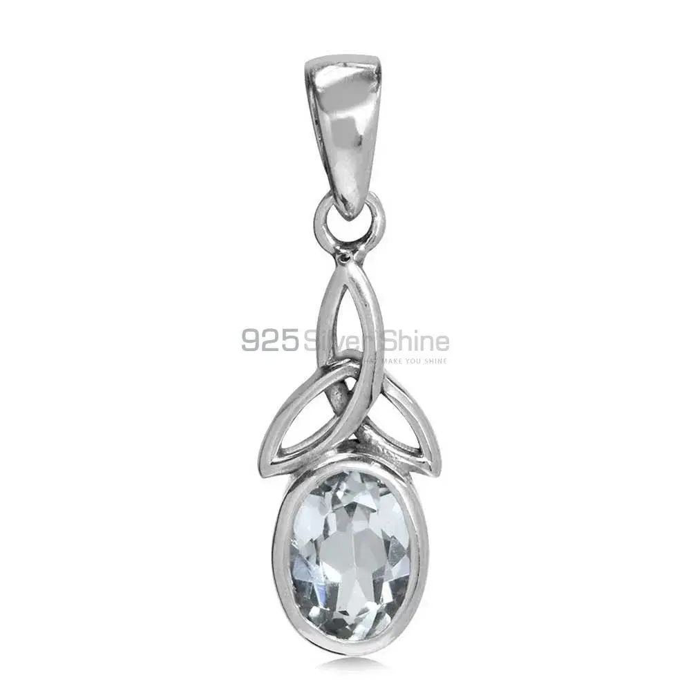 925 Solid Silver Pendants In Crystal Gemstone Jewelry 925SP06-3_0