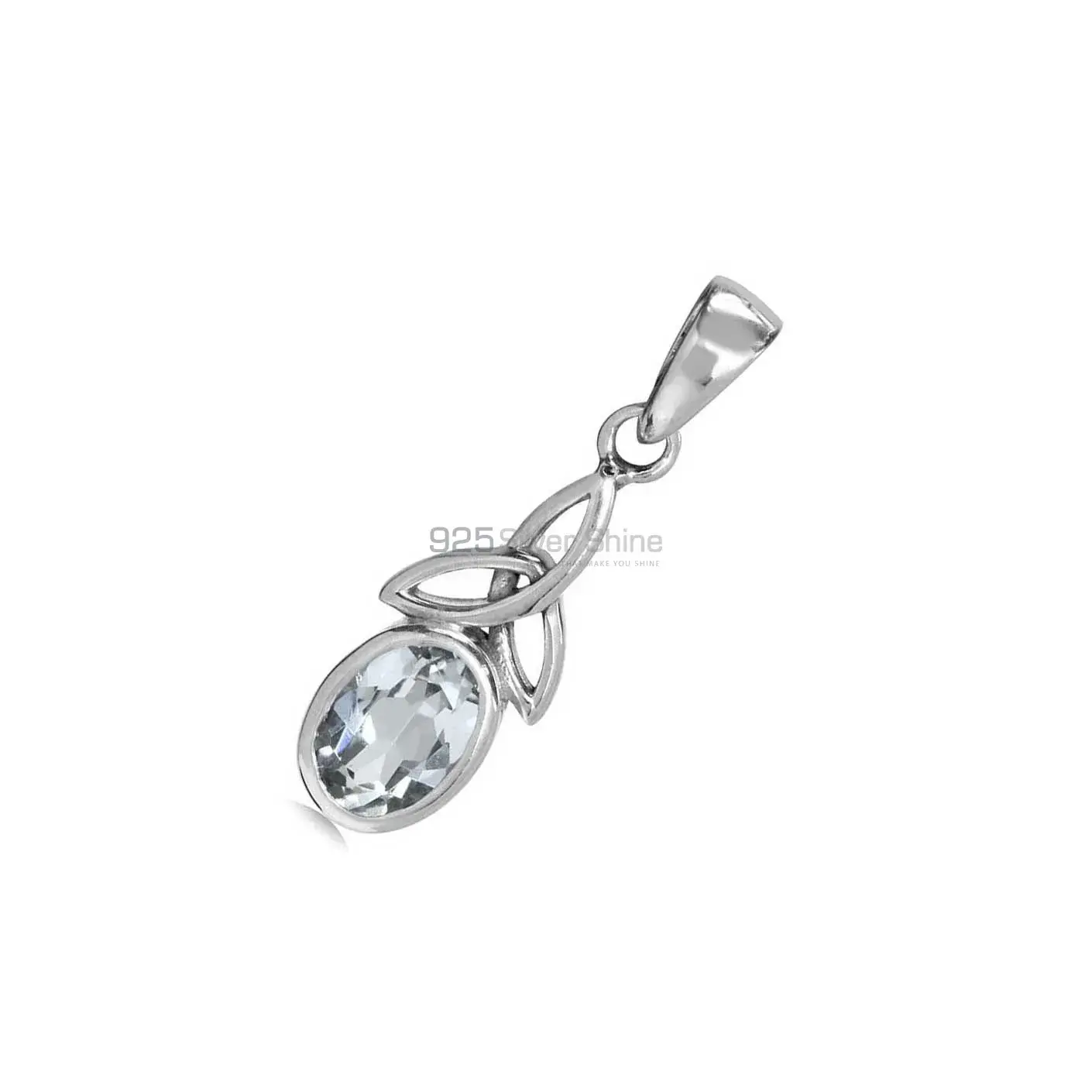 925 Solid Silver Pendants In Crystal Gemstone Jewelry 925SP06-3_1