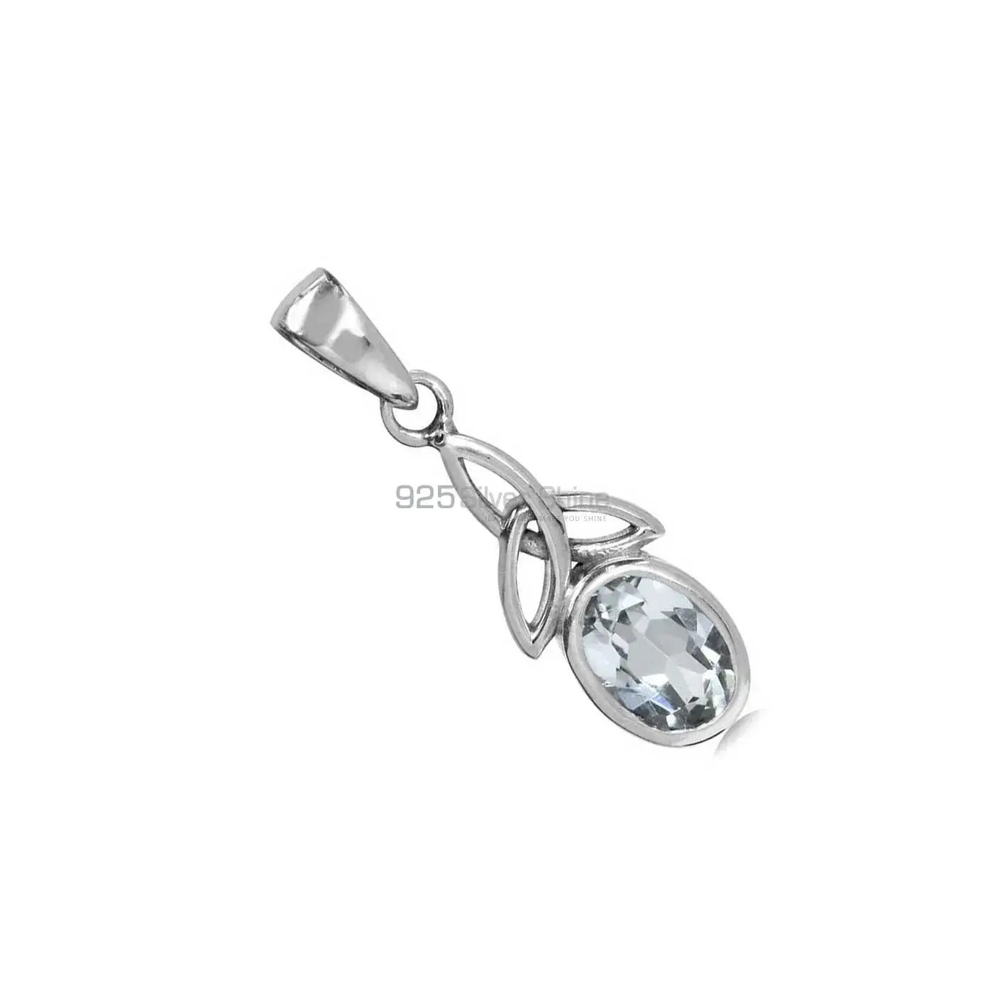 925 Solid Silver Pendants In Crystal Gemstone Jewelry 925SP06-3_2
