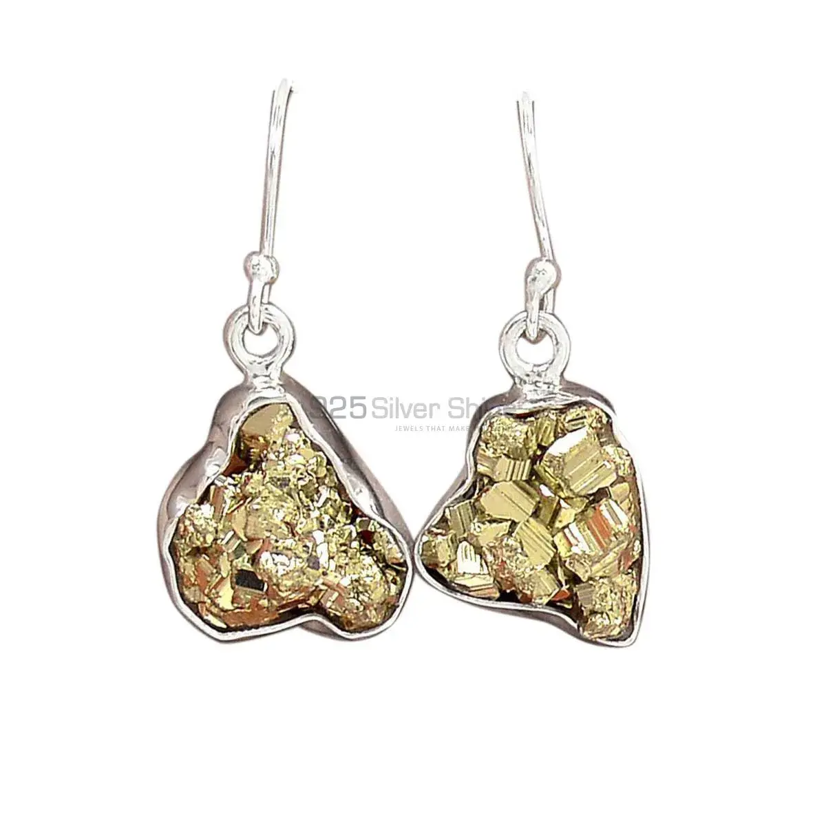 Top Quality 925 Sterling Silver Earrings In Druzy Gemstone Jewelry 925SE2377