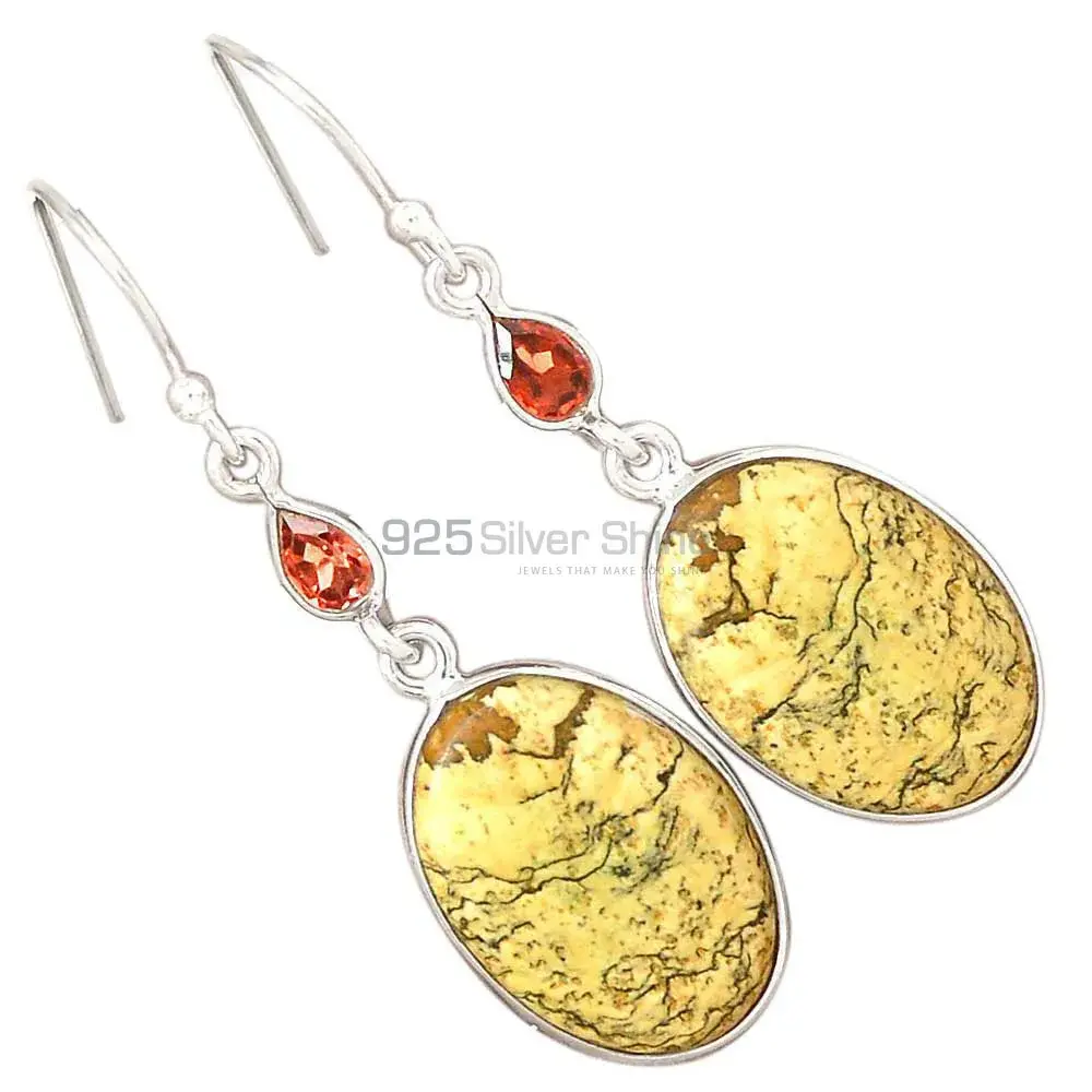 Top Quality 925 Sterling Silver Earrings In Multi Gemstone Jewelry 925SE2853_0