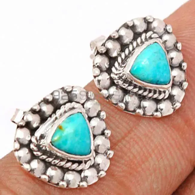 Top Quality 925 Sterling Silver Earrings In Turquoise Gemstone Jewelry 925SE2687_1