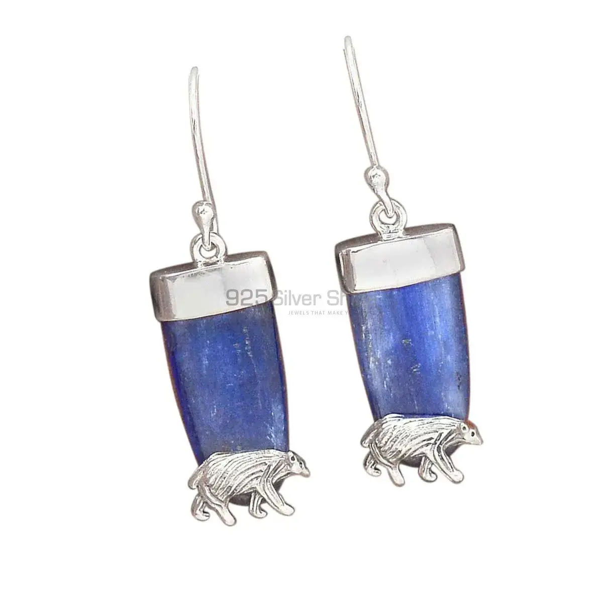 Top Quality 925 Sterling Silver Handmade Earrings In Kyanite Gemstone Jewelry 925SE2777