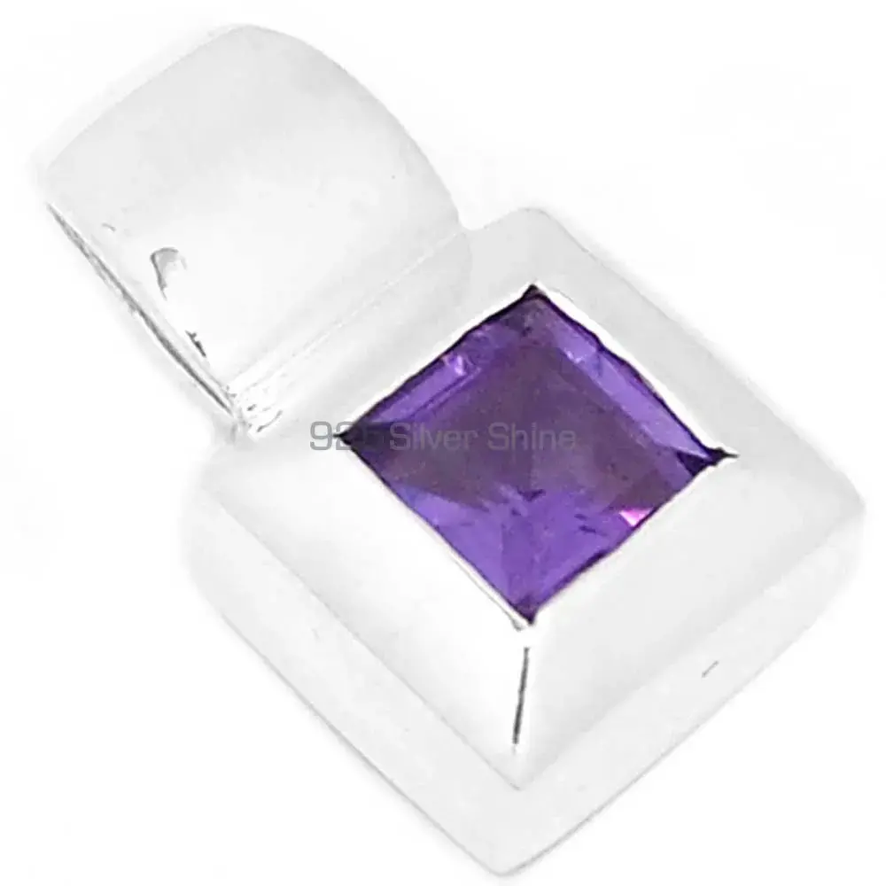 Top Quality 925 Sterling Silver Handmade Pendants In Amethyst Gemstone Jewelry 925SP272-1