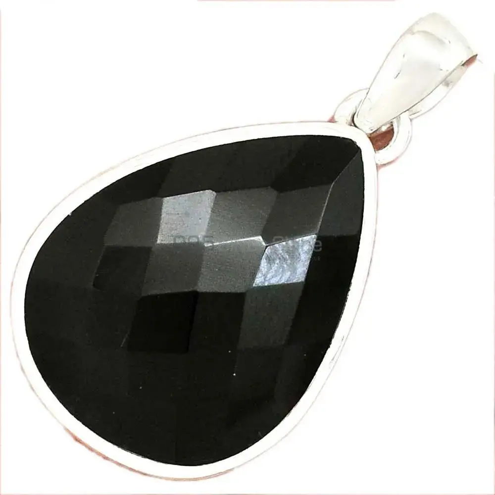 Top Quality 925 Sterling Silver Handmade Pendants In Black Onyx Gemstone Jewelry 925SP161_0