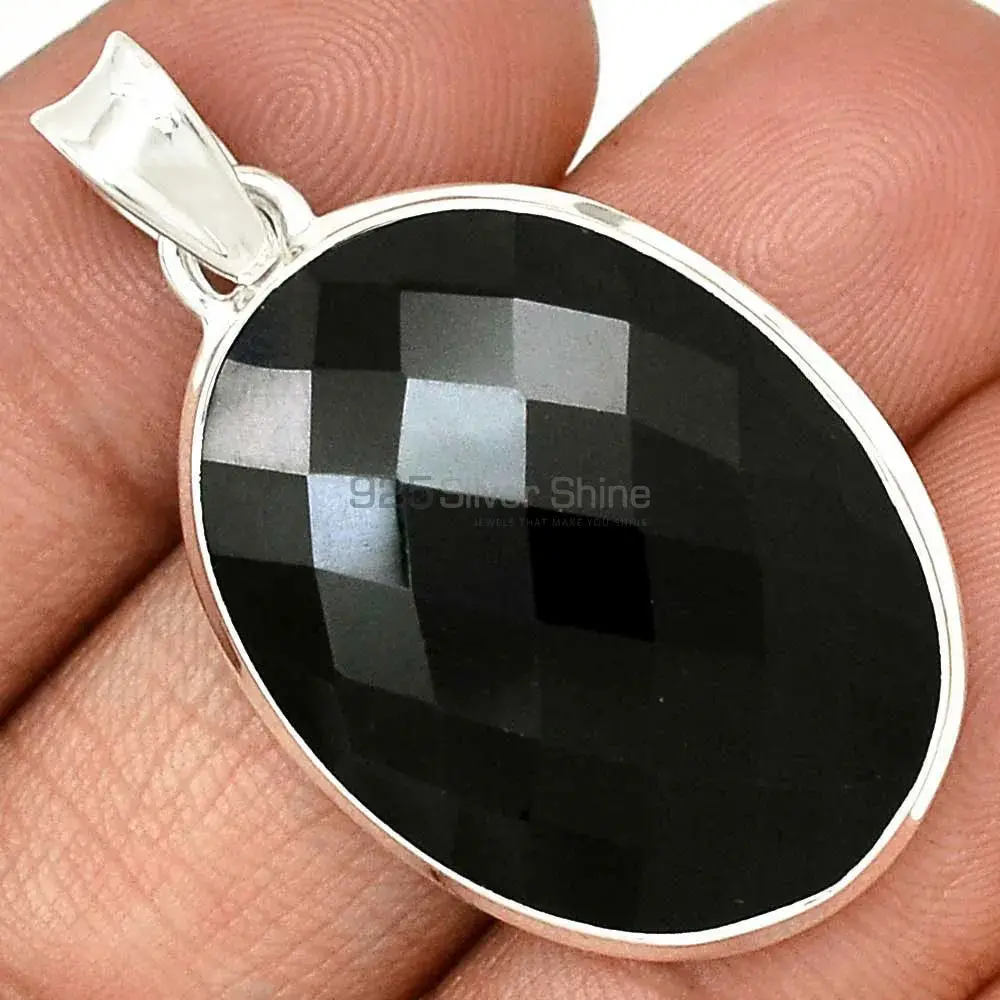 Top Quality 925 Sterling Silver Handmade Pendants In Black Onyx Gemstone Jewelry 925SP161_9