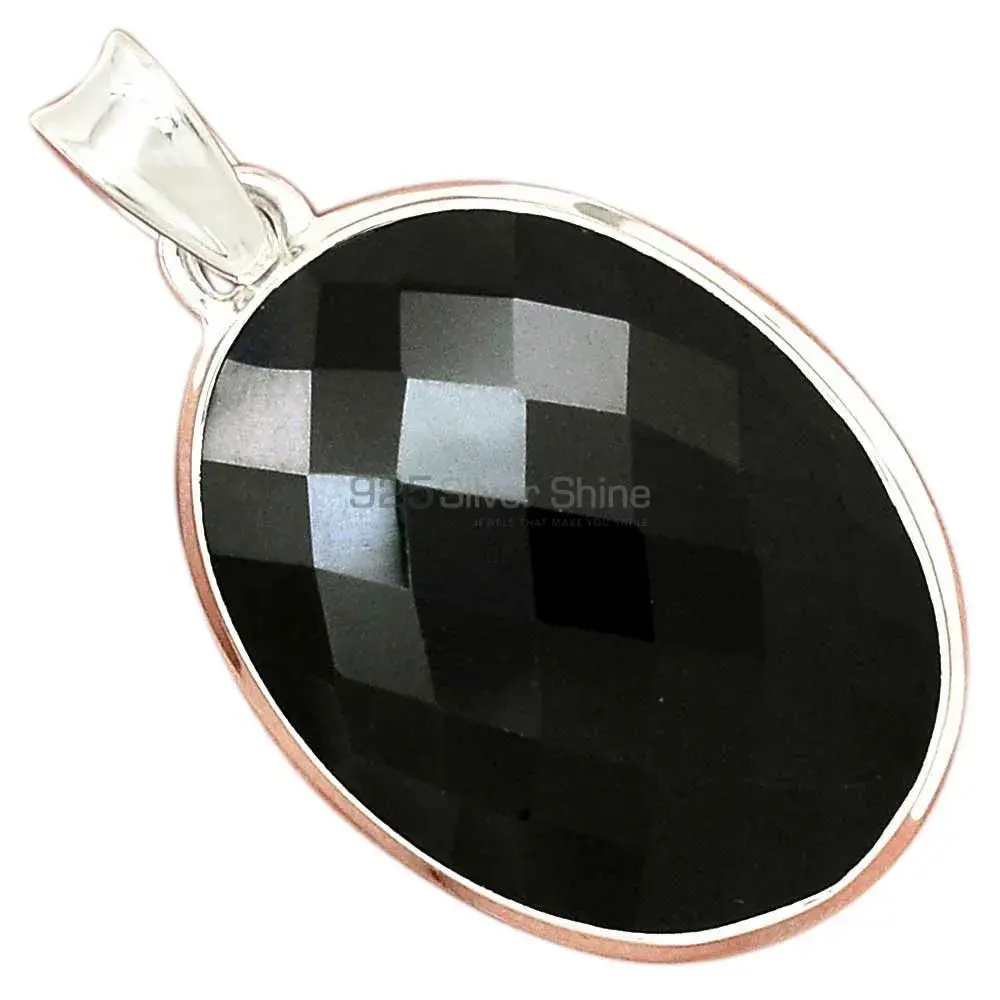 Top Quality 925 Sterling Silver Handmade Pendants In Black Onyx Gemstone Jewelry 925SP161_10