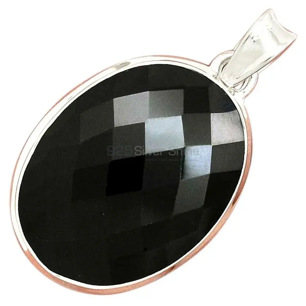 Top Quality 925 Sterling Silver Handmade Pendants In Black Onyx Gemstone Jewelry 925SP161_11