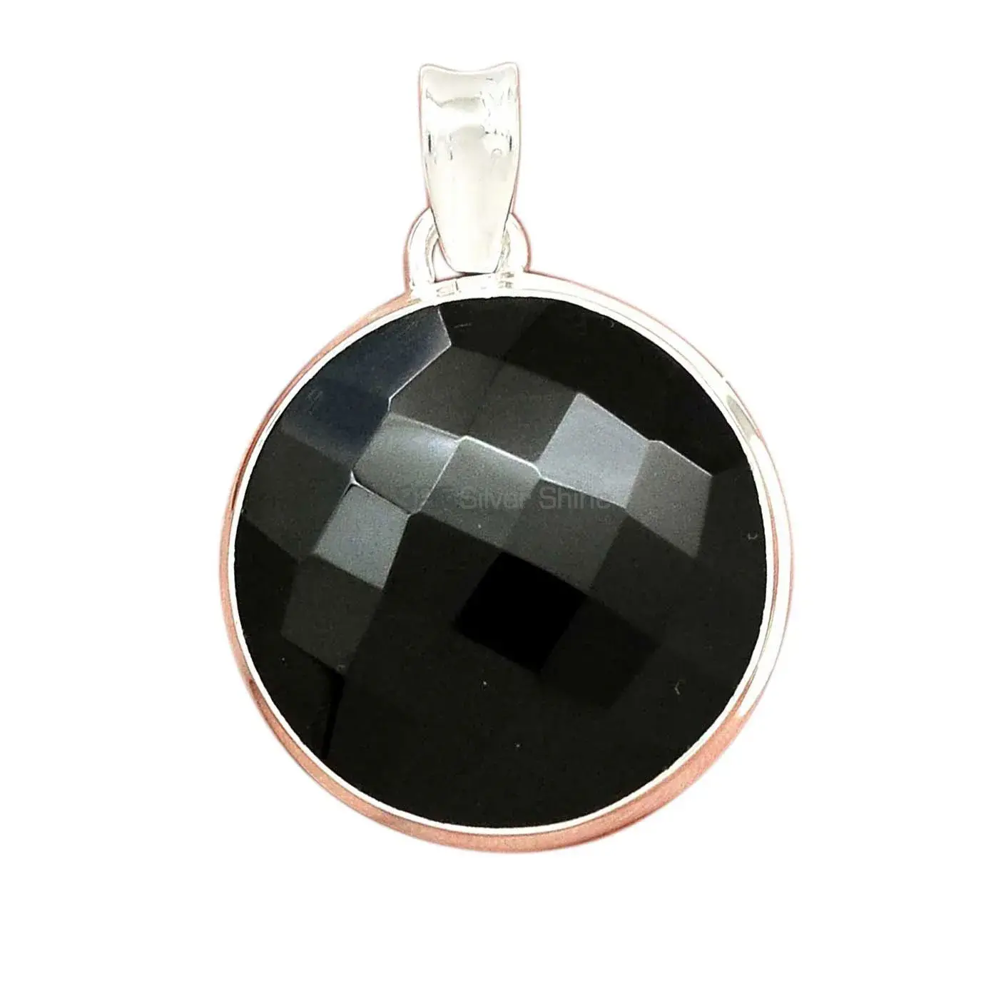 925 Sterling Silver Handmade Pendants In Black Onyx Gemstone Jewelry 925SP161_13